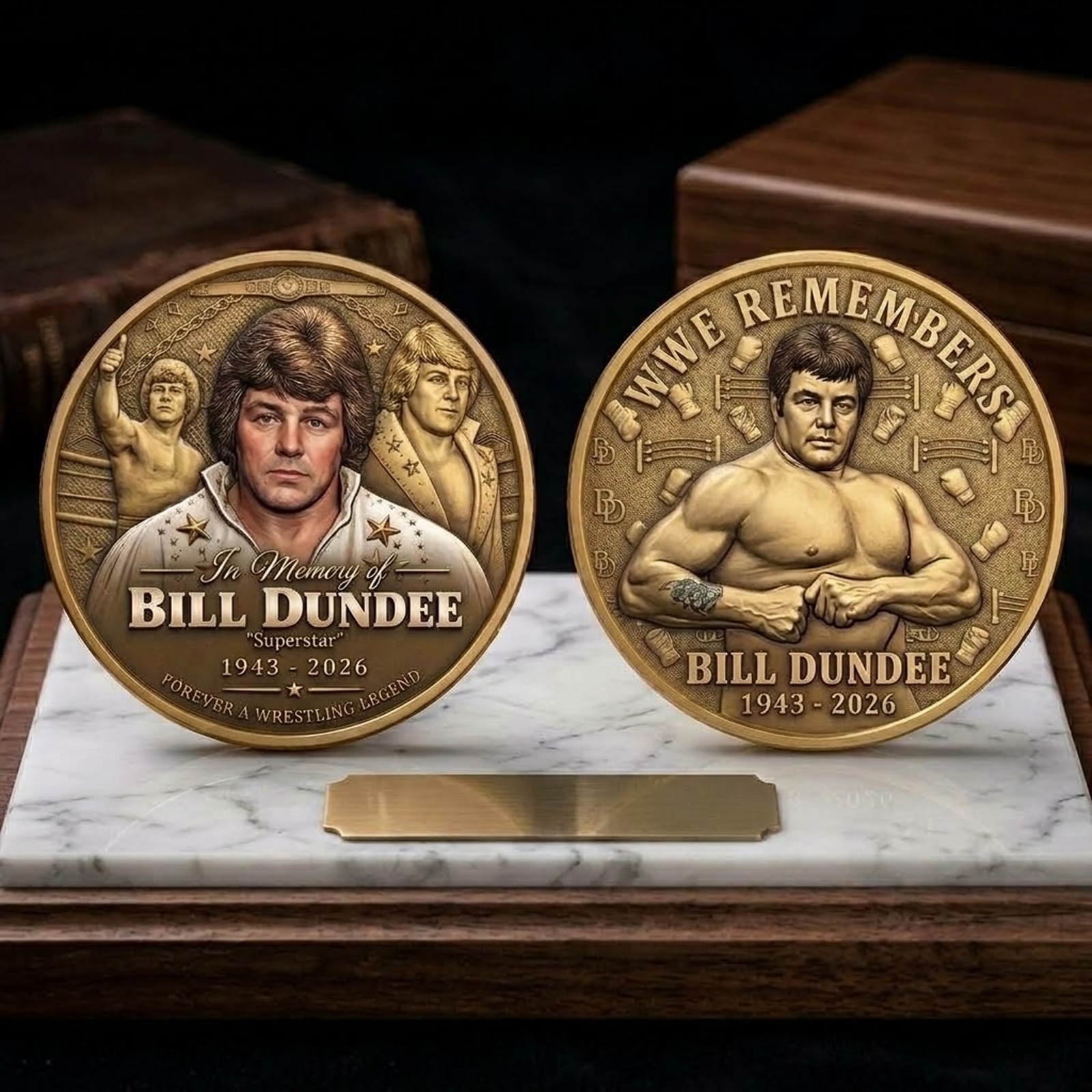 Bill Dundee WWE Remembers Legend Commemorative Coin