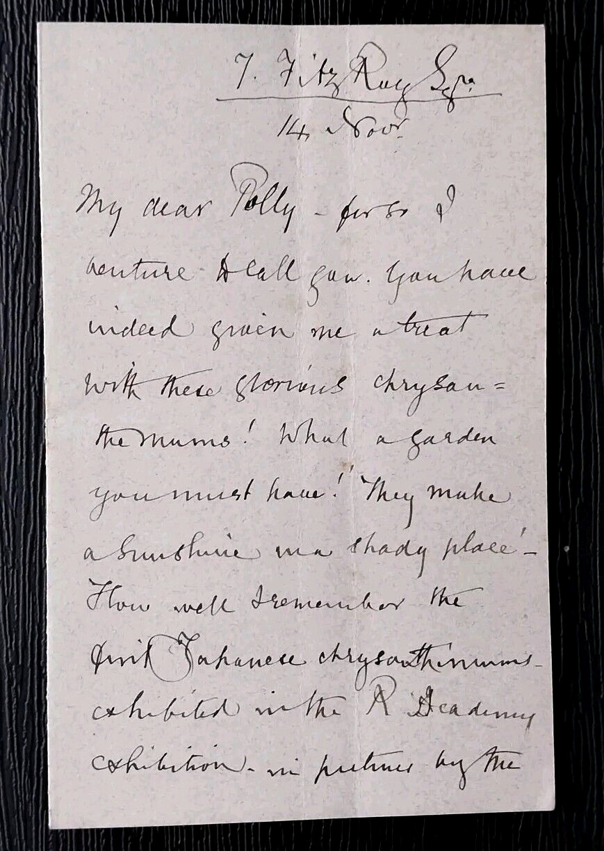 LADY ELIZABETH EASTLAKE AUTOGRAPHED SIGNED ORIGINAL LETTER EFFIE GRAY CONTENT C
