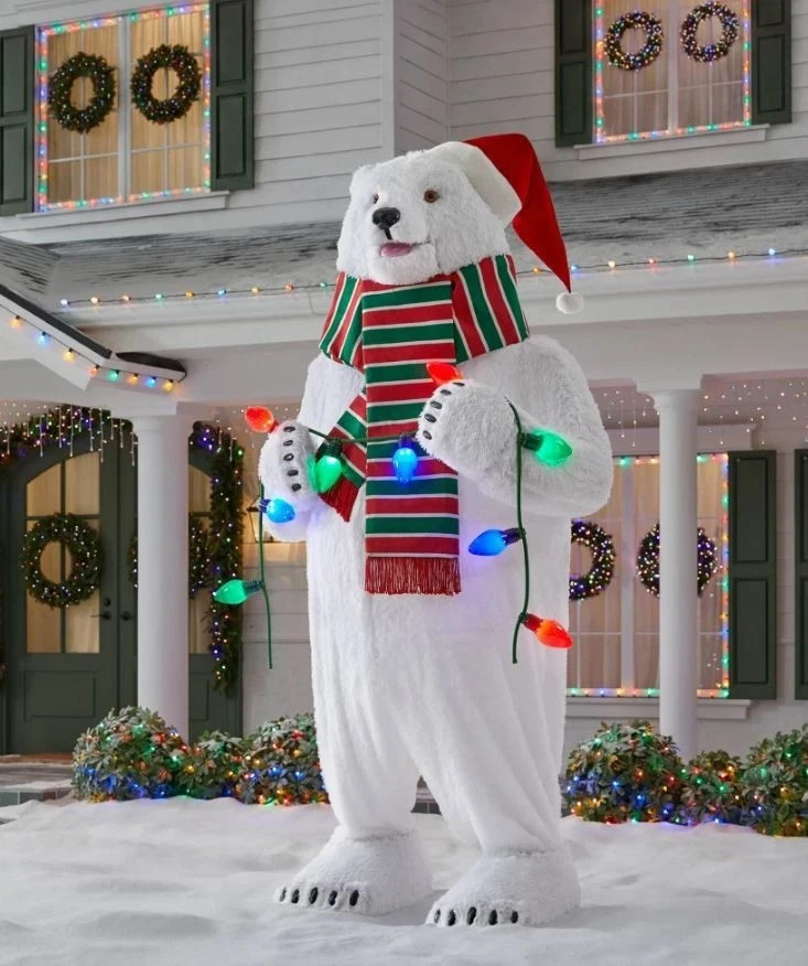 10 Ft GIANT ANIMATED POLAR BEAR OUTDOOR CHRISTMAS ANIMATRONIC 10 Ft GIANT ANIMATED POLAR BEAR OUTDOOR CHRISTMAS ANIMATRONIC