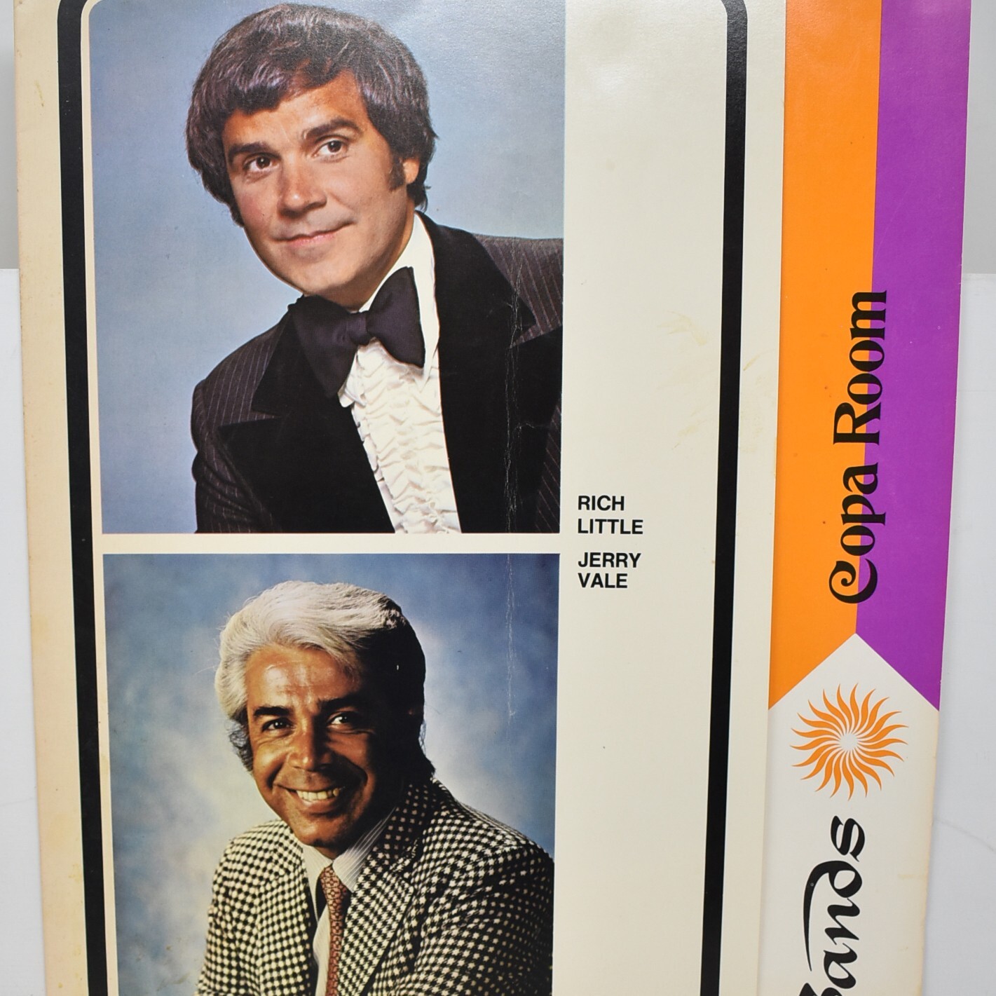 1975 Rich Little Jerry Vale Copa Room Restaurant Menu Sands Hotel Las Vegas NV