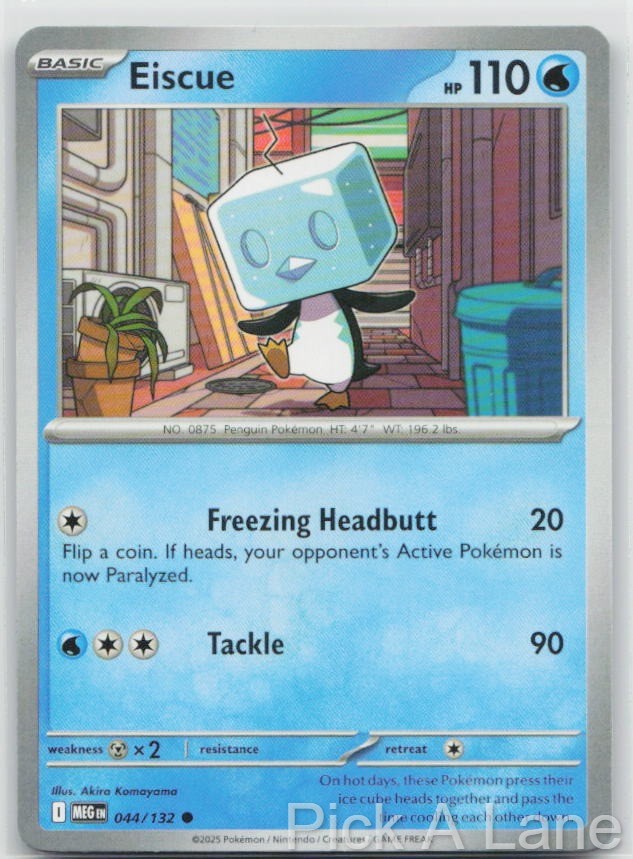 Eiscue 044/132 Common Mega Evolution Pokemon Near Mint Eiscue 044/132 Common Mega Evolution Pokemon Near Mint