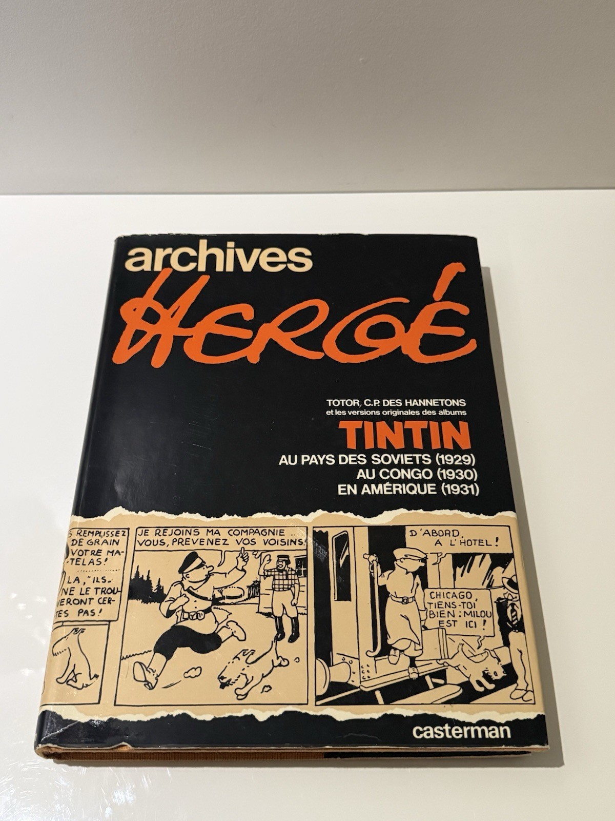 Archives Hergé Tintin Soviets Congo Amérique 1973 Casterman Original Versions