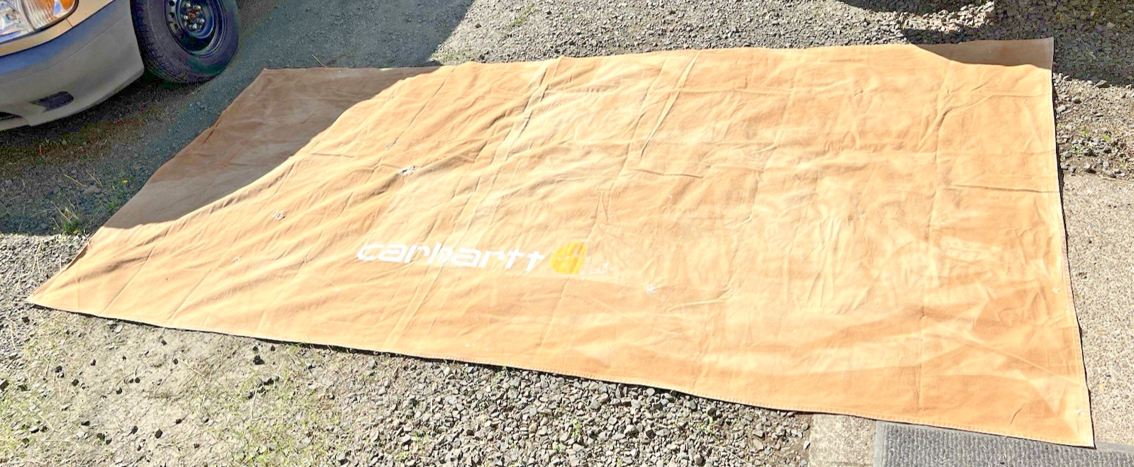Carhartt Paint Splatter Cover/ Canvas Banner Advertising Label Logo 138x62\
