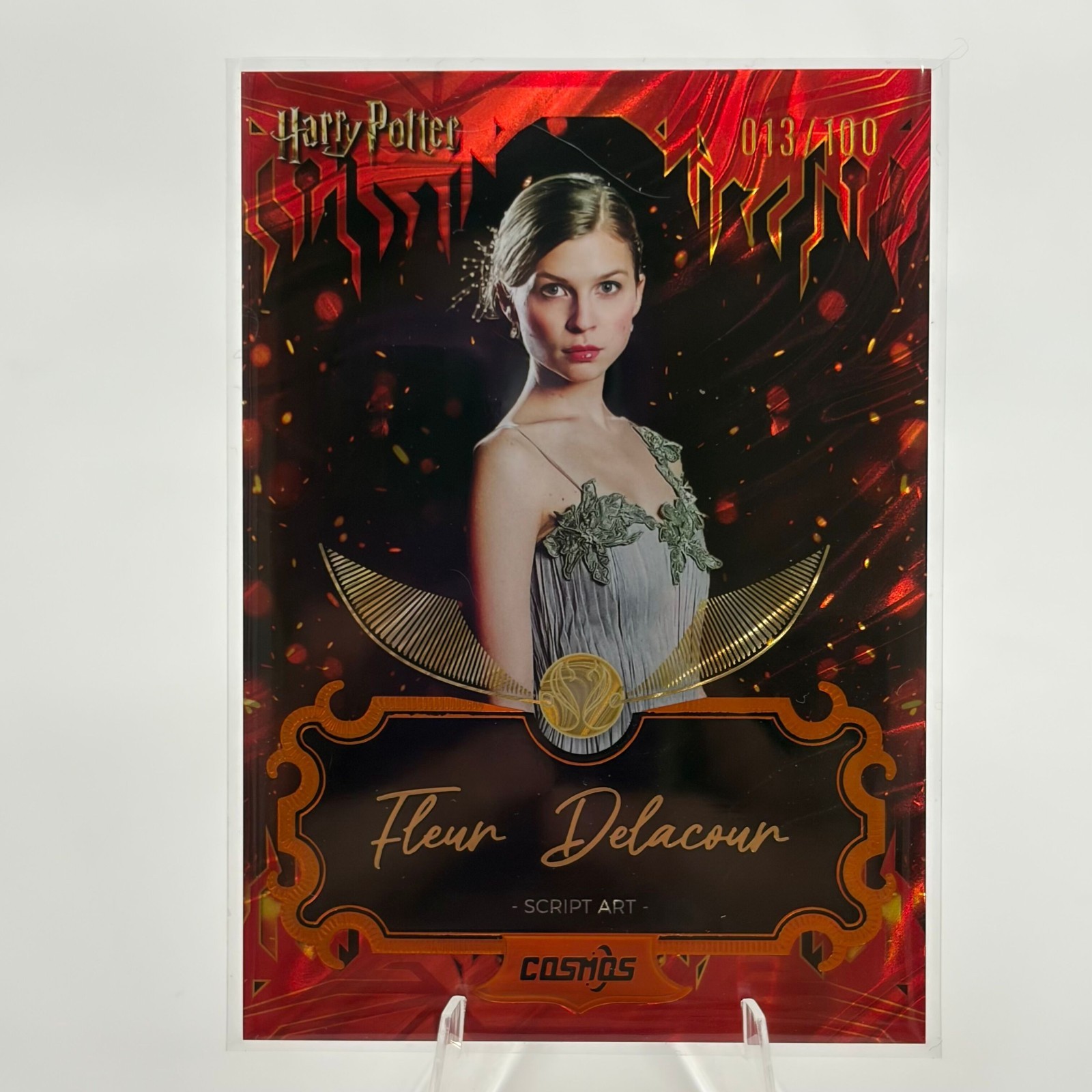 Fleur Delacour Script Art Fire 13/100 2025 Kakawow Cosmos Harry Potter CHP-SF-16