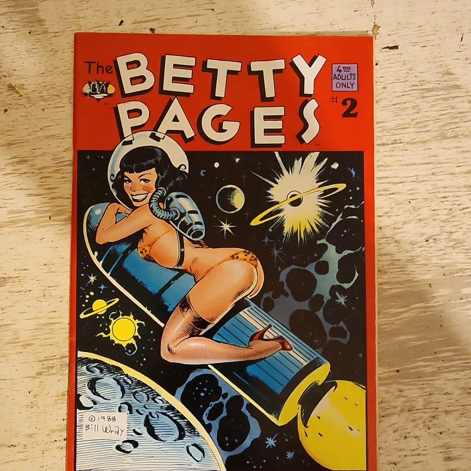 THE BETTY PAGES #2 Pure Imagination 1988 Bill Wray 1st Print VF 8.0