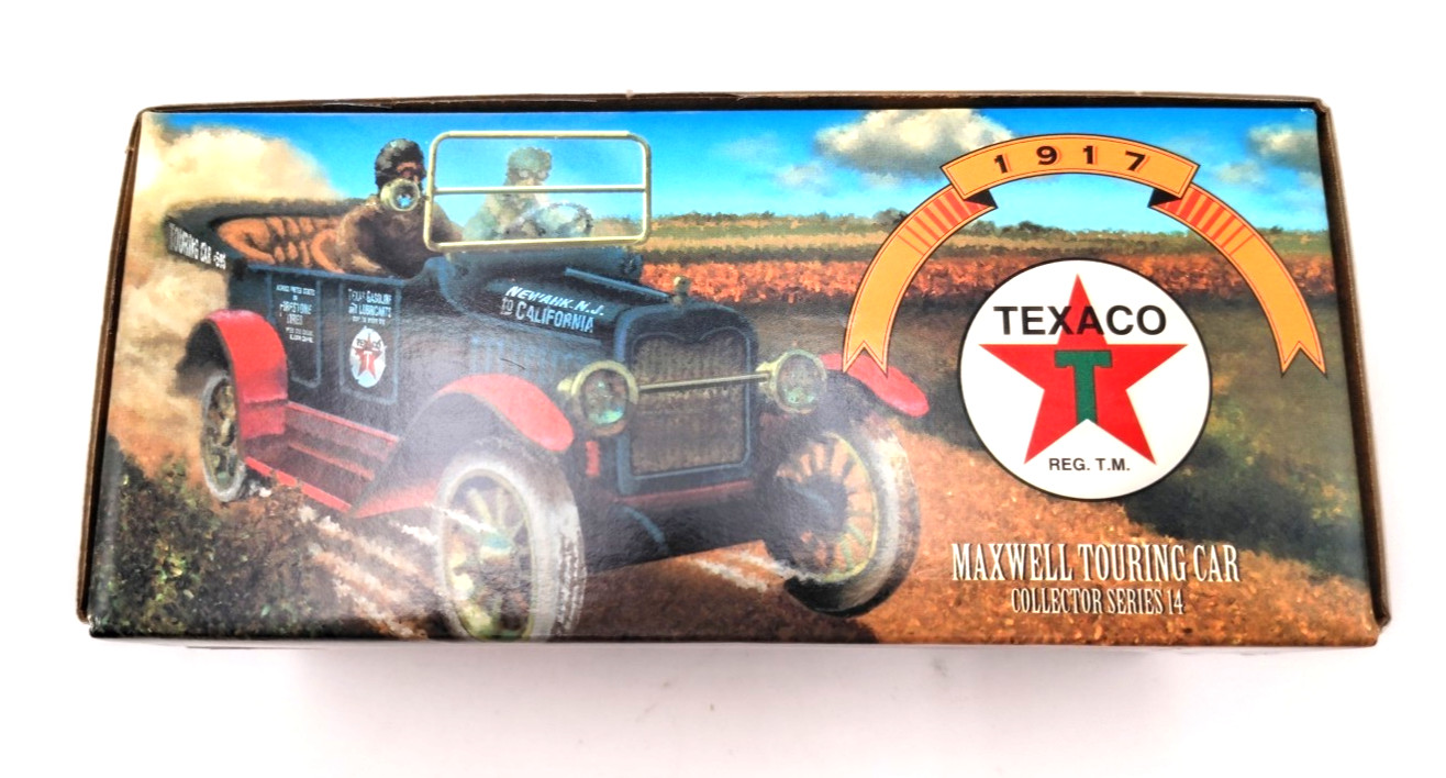 Texaco 1917 Maxwell Touring Car Coin Bank Ertl Collector Series 14 w Box & Key Texaco 1917 Maxwell Touring Car Coin Bank Ertl Collector Series 14 w Box & Key