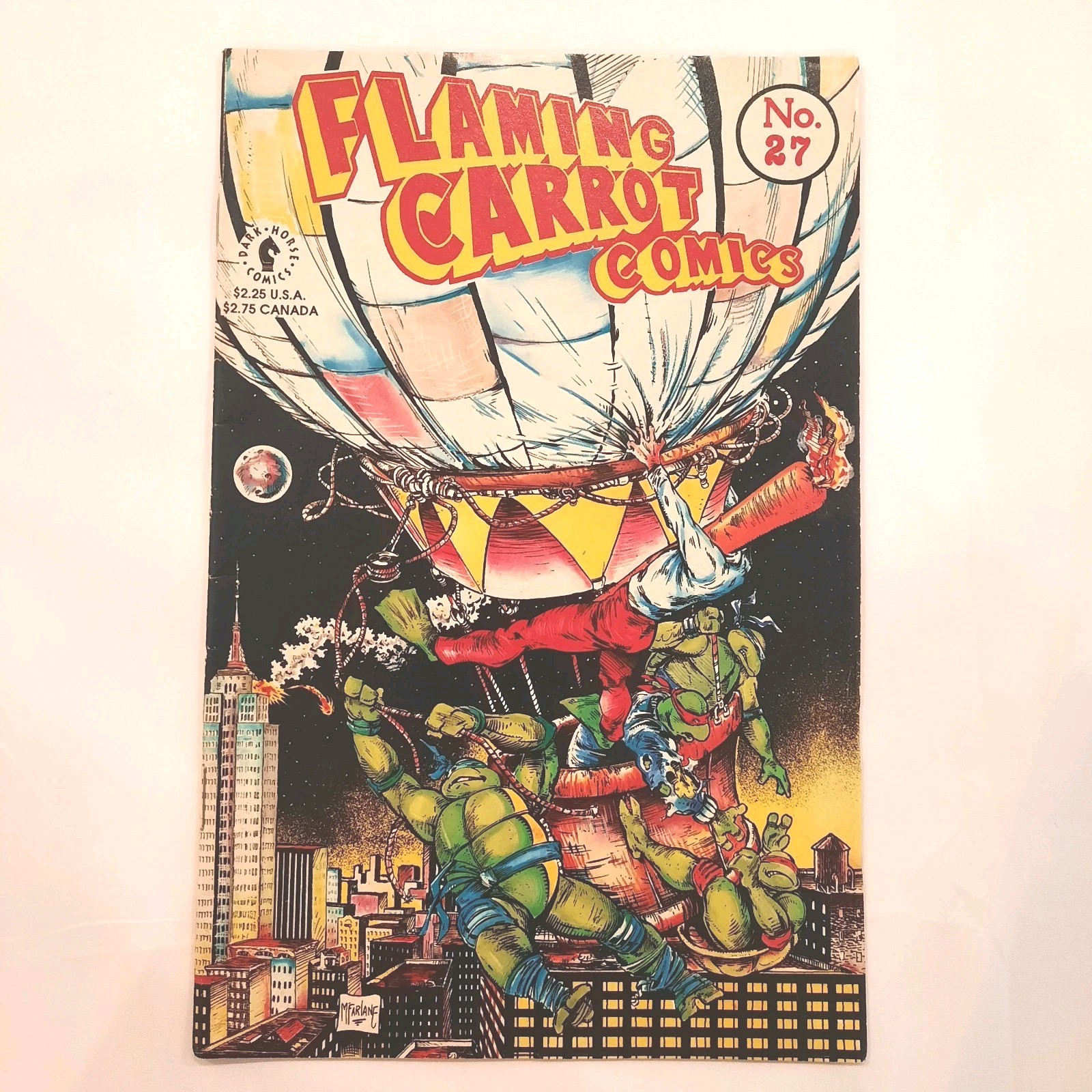 Flaming Carrot Comics # 27 Ninja Turtles X-Over 1991