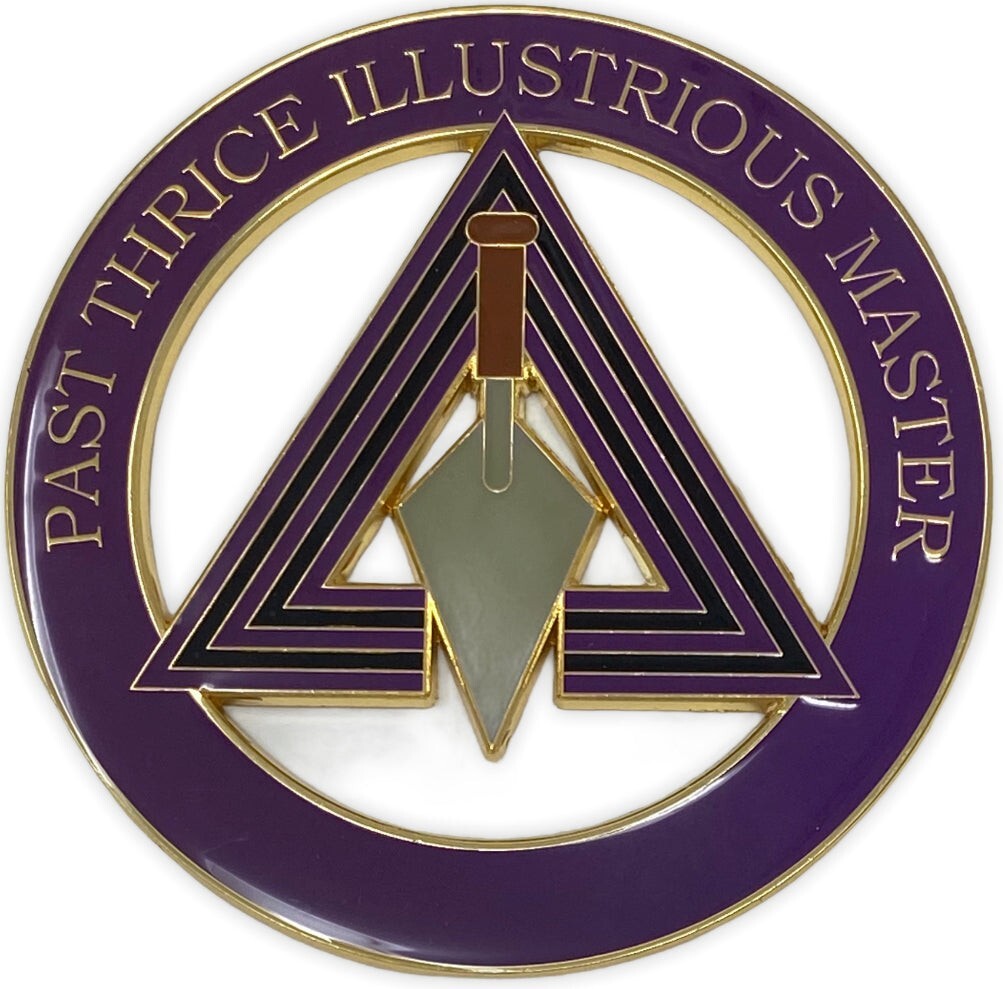 Freemason Past Thrice Illustrious Master Cut Out Car Emblem