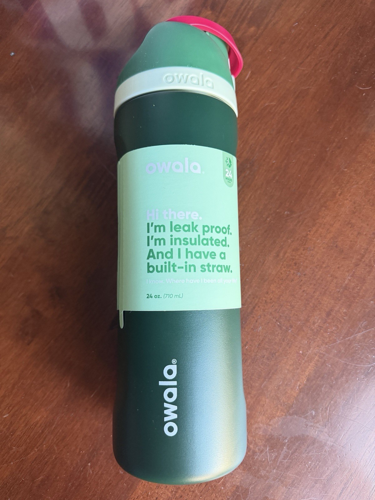 Starbucks Owala Limited Forest Stainless Steel 24oz Bottle Holiday 2025