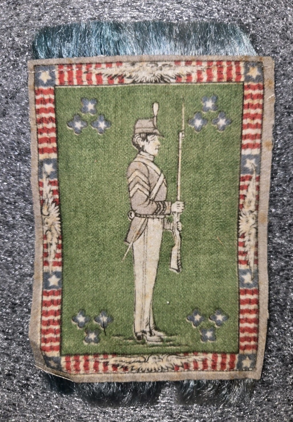 Antique 1908 American Tobacco Co WEST POINT CADET RUG (3\
