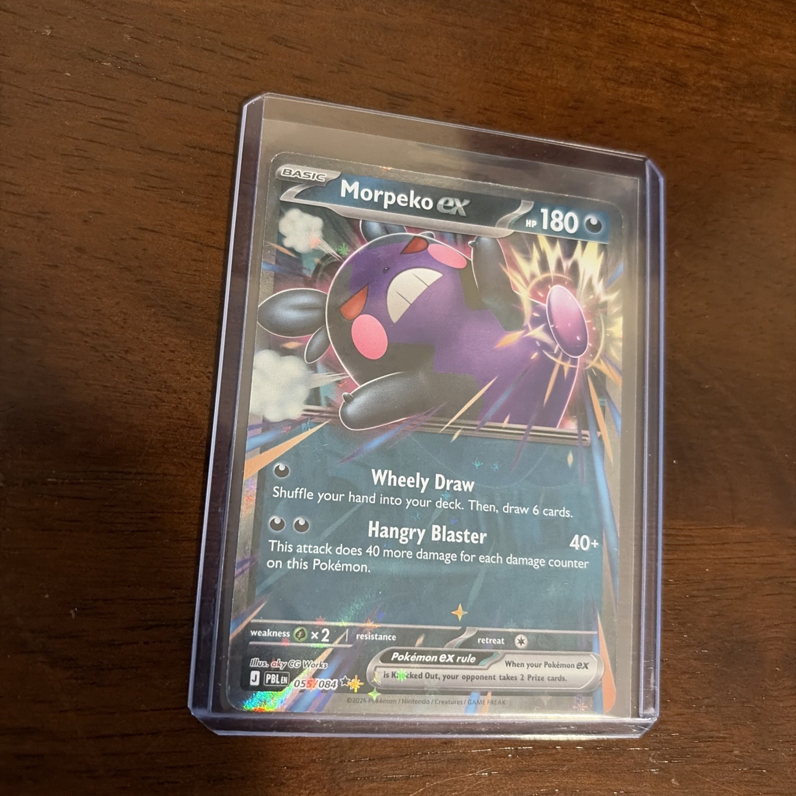 Pokemon TCG Pitch Black Morpeko ex 055/084 Double Rare NM English Raw Pokemon TCG Pitch Black Morpeko ex 055/084 Double Rare NM English Raw