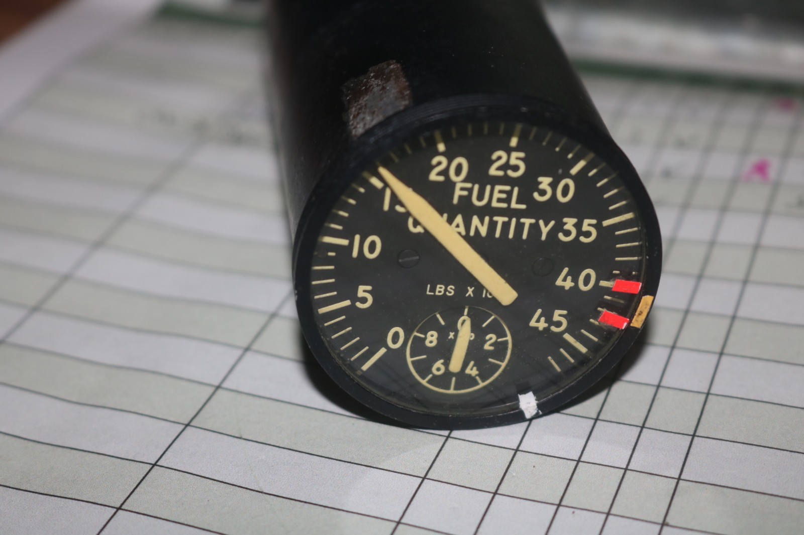 Vintage USGI Aircraft fuel QTY gauge JG131A33 C-130 C-141 etc Vintage USGI Aircraft fuel QTY gauge JG131A33 C-130 C-141 etc