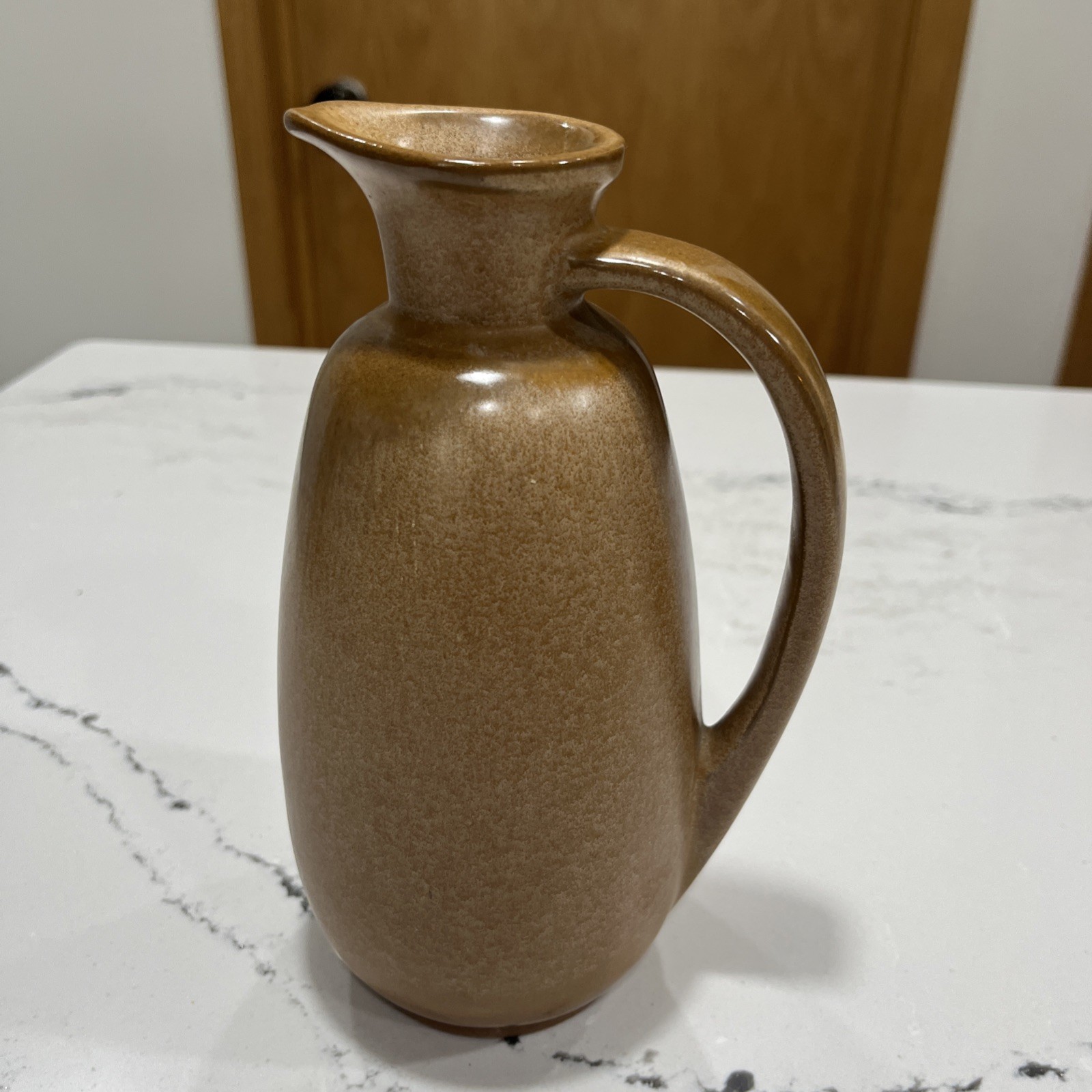Vintage Brown Frankoma Pitcher #835~8” Tall Excellent Condition