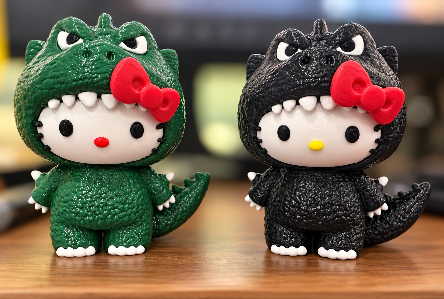 Hello Kitty x Godzilla Custom High Quality 3D printed Collectible Figure