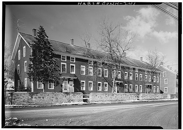 Photo:Taftville Connecticut 1961 Ponemah Mills Workers Houses HABS