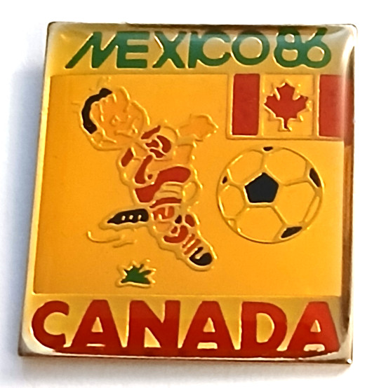 Soccer Pins SCARCE RARE VNT 1986 Mexico World Cup Pin Flag Country CANADA Pin