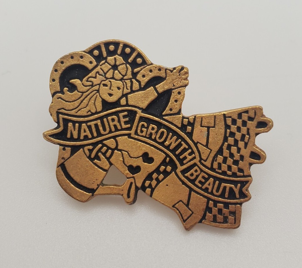 Nature Growth Beauty Angel Lapel Hat Pin Monarch Creations Vintage Pin