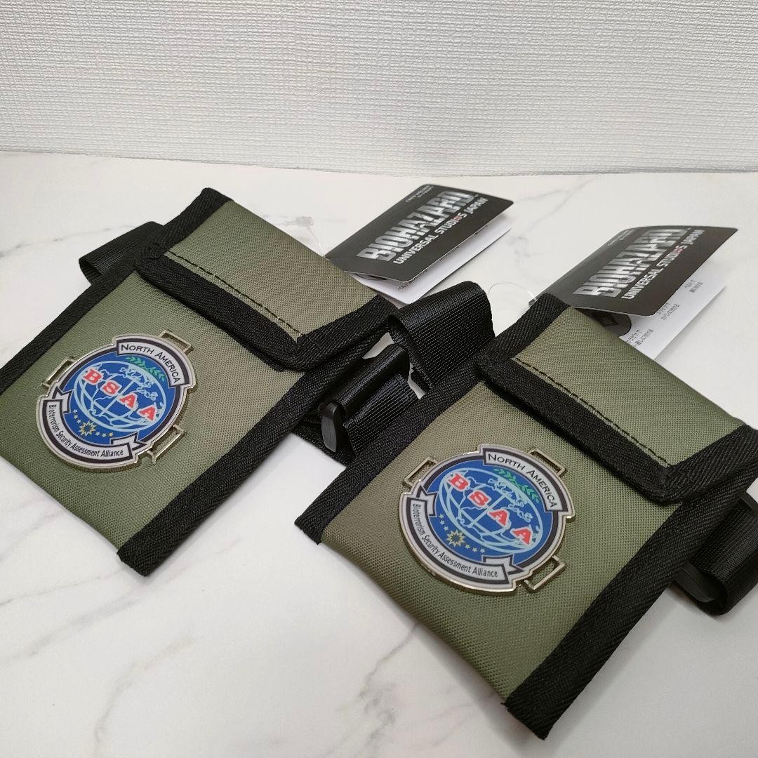USJ Biohazard BSAA Pass Case Arm Band Card Holder 2pcs Set Limited Rare