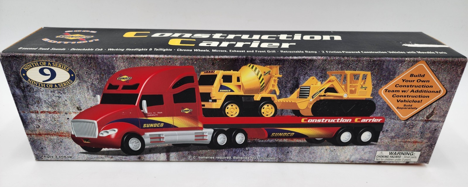 Ninth of a Series 2002 Sunoco Edition Construction Carrier NIB