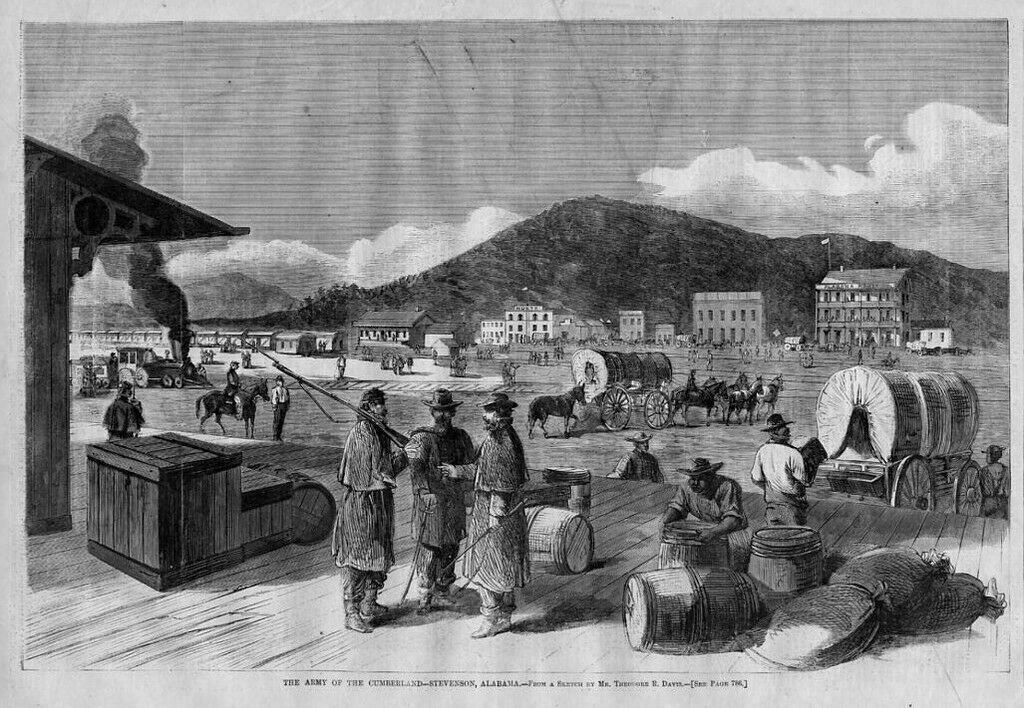 STEVENSON ALABAMA RAILROAD HOTEL ARMY OF CUMBERLAND