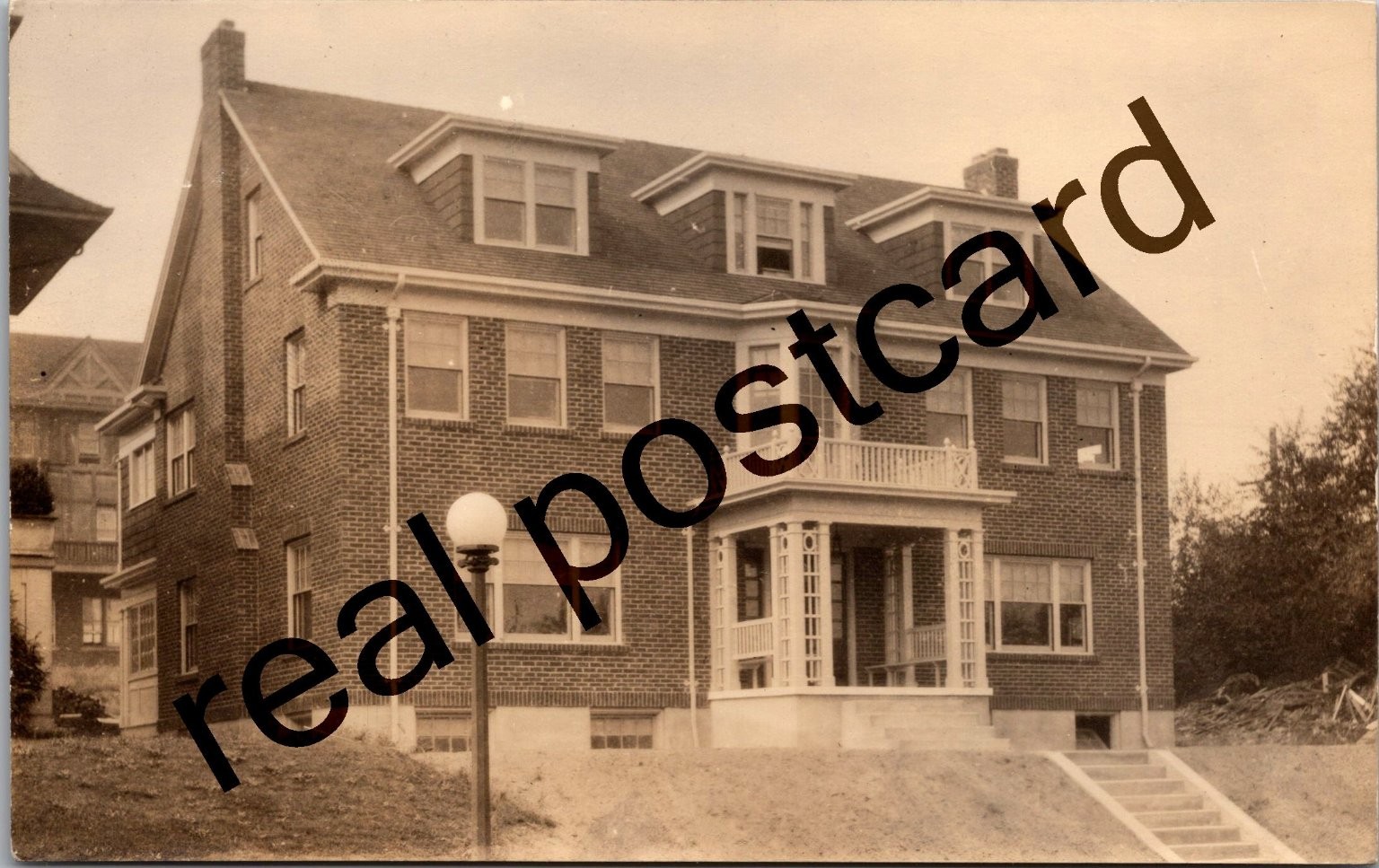 Alpha Delta Pi Sorority House U of Wash Seattle RPPC Postcard