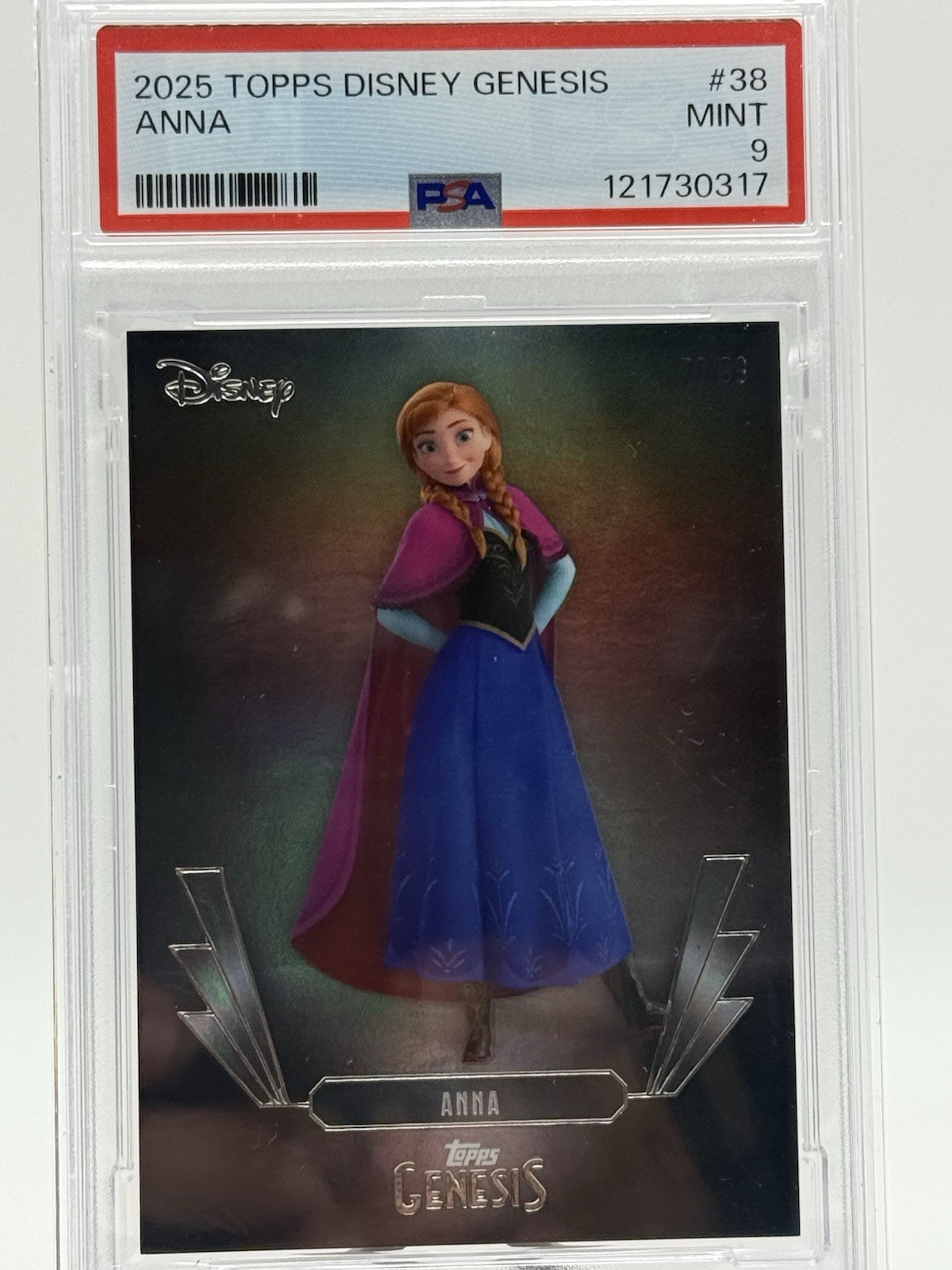Topps 2025 Topps Disney Genesis Anna #38 PSA 9 Graded Non-Sport Card