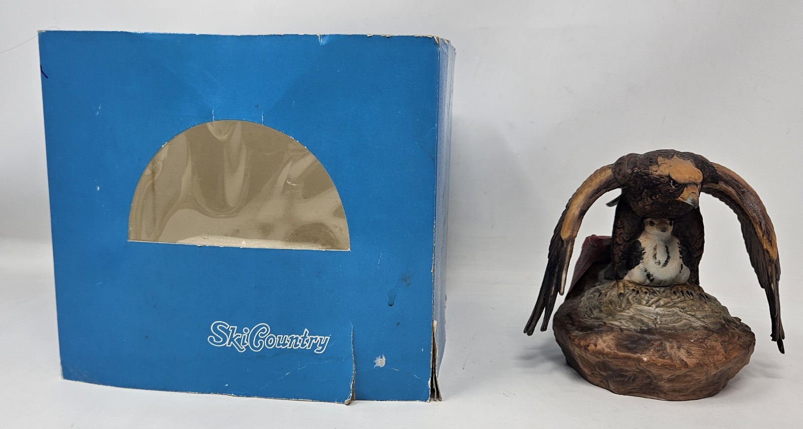 Ski Country Limited Edition Golden Eagle Mini 1980 Decanter Empty with Packaging