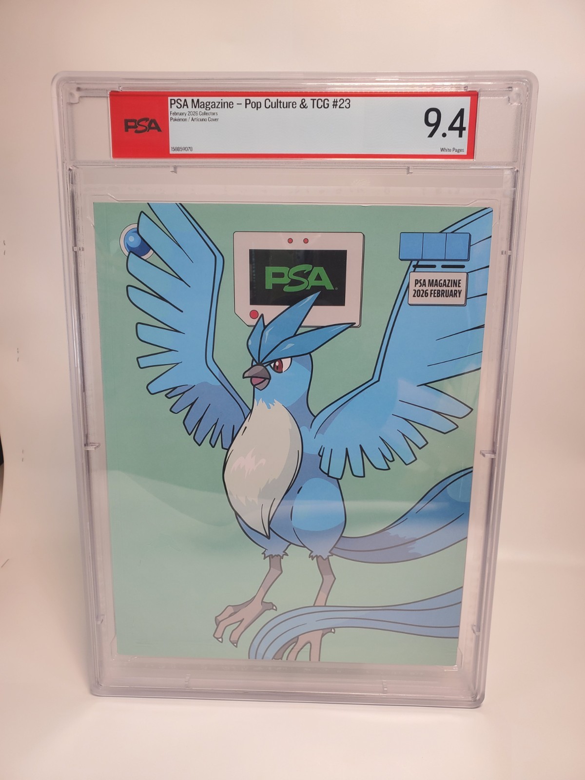 PSA 9.4  ARTICUNO PSA MAGAZINE - POP CULTURE & TCG #23 FEBRUARY 2026