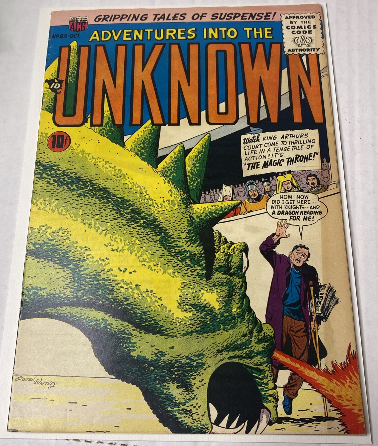 Adventures Into The Unknown #89 ACG 1957 VF Comic Book  WOW NICE 
