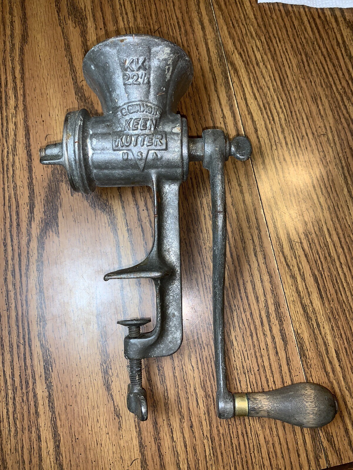 Vintage Keen Kutter KK22 1/2 Cast Iron Food Chopper Meat Grinder Kitchen Tool