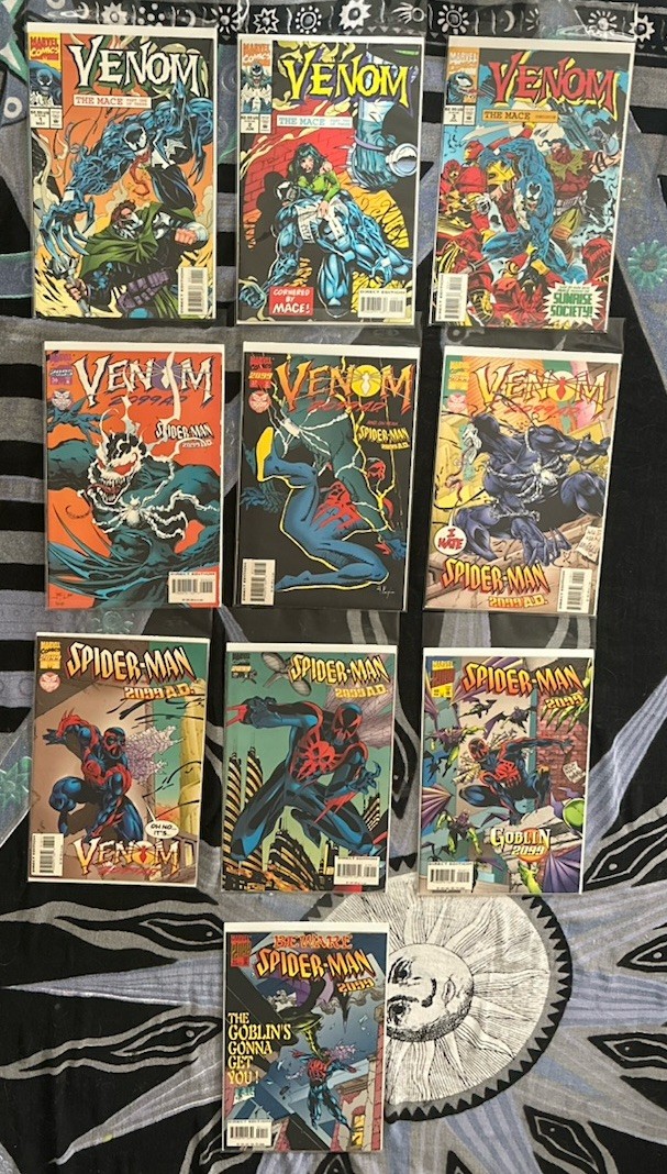 Spiderman 2099 AD / Venom The Mace 90s Direct Ed Comic Book Lot Of 10 High Grade