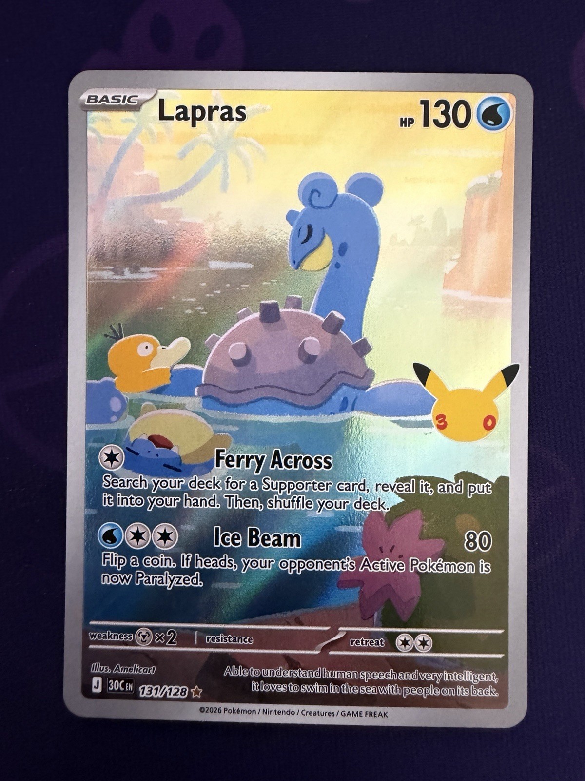 Pokémon TCG - Lapras 131 - 30th Anniversary