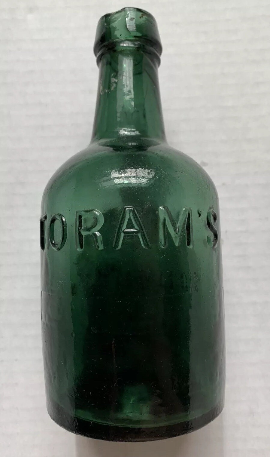 1840s 1850s PHILADELPHIA, PA, TORAM MINERAL WATER BOTTLE, 41 SOUTH STREET, RARE