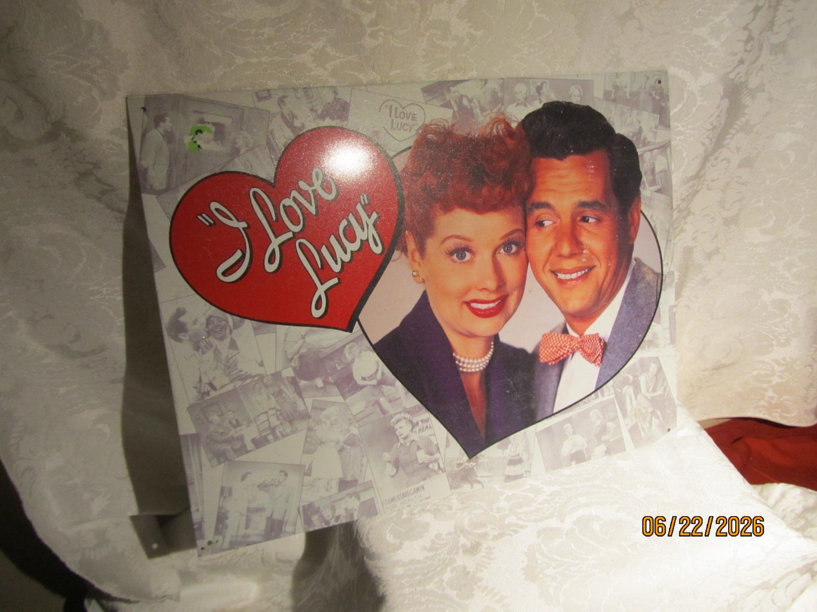 I Love Lucy Metal Sign 12\
