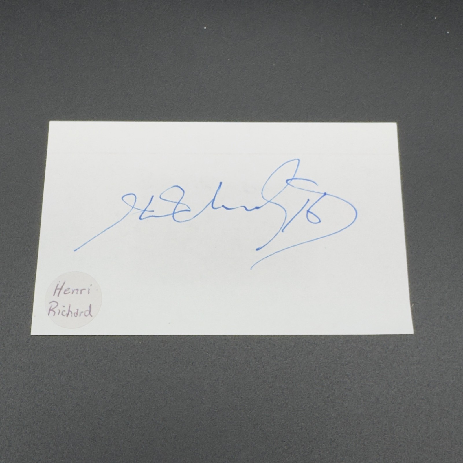 Henri Richard Signed 3x5 Index Card - Montreal Canadiens TTM Authentic Autograph Henri Richard Signed 3x5 Index Card - Montreal Canadiens TTM Authentic Autograph