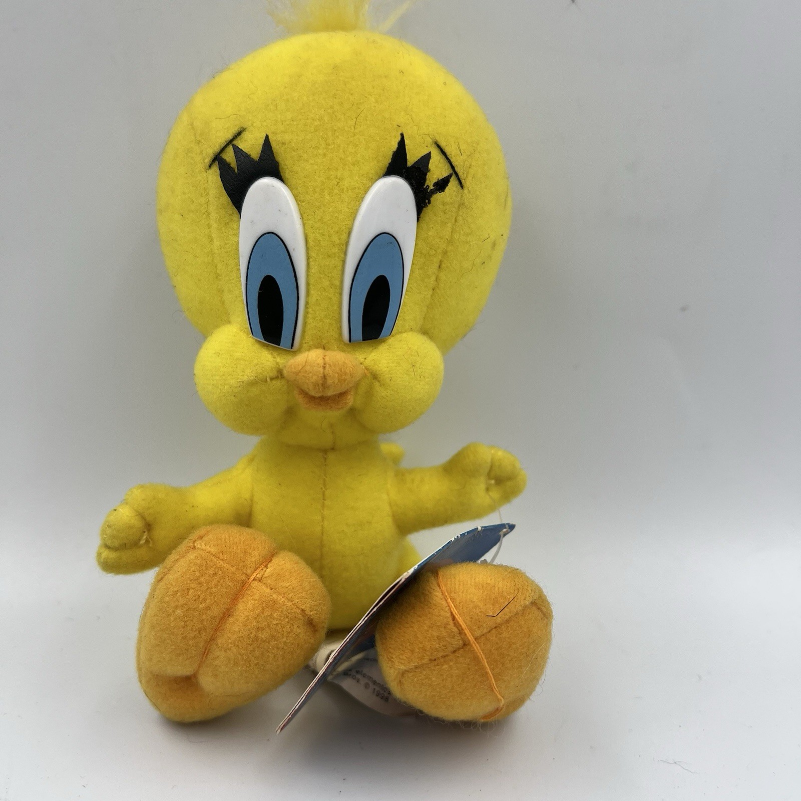 Vintage 1998 Ace Looney Tunes Tweety Bird Plush Yellow 9\