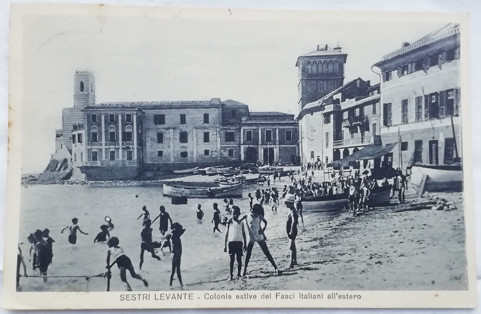 POSTCARD SESTRI LEVANTE SUMMER COLONY ITALIAN BUNDLES ABROAD GENOA C2