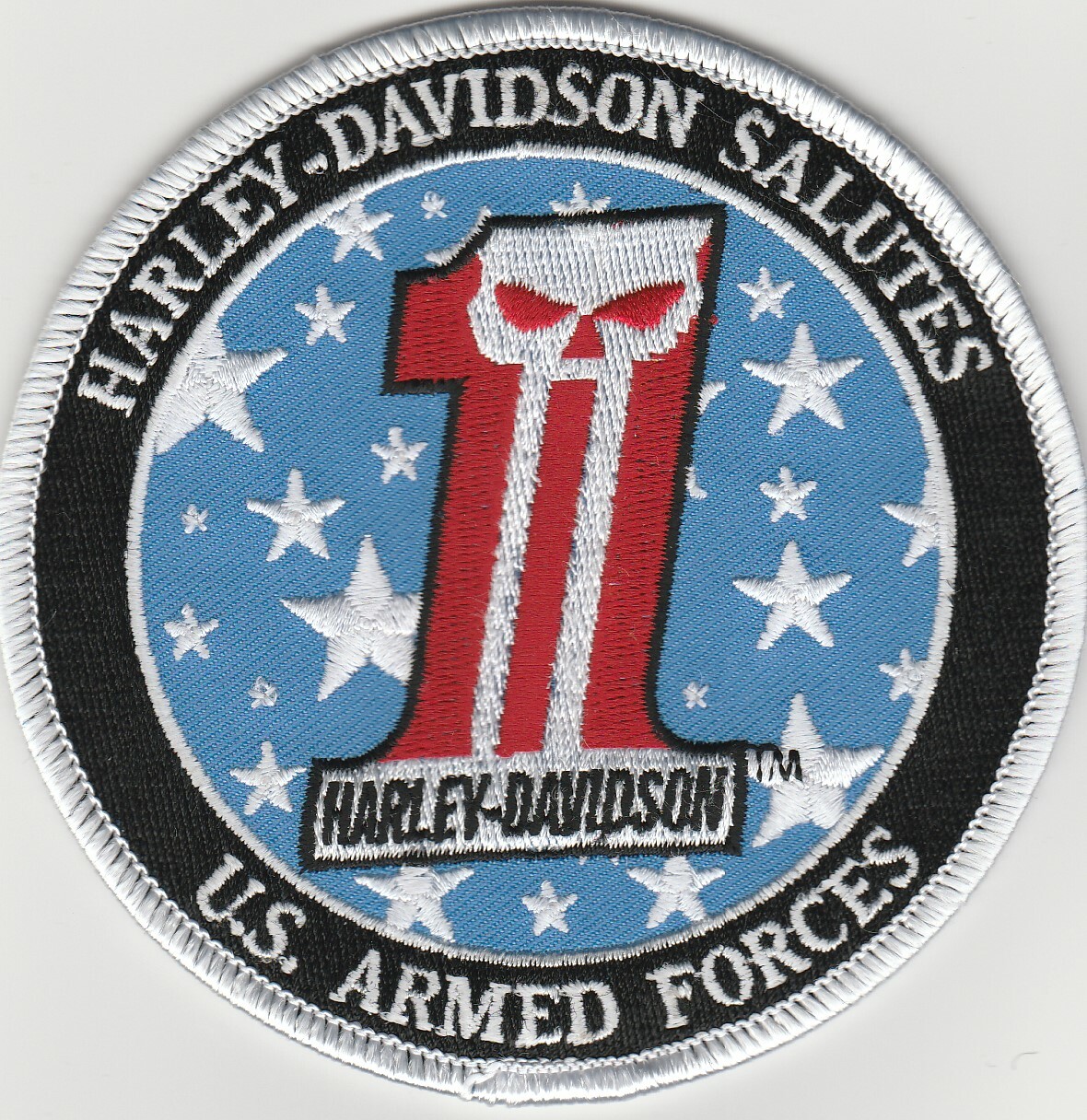Harley Davidson Salutes US Armed Forces Number 1 patch - 4\