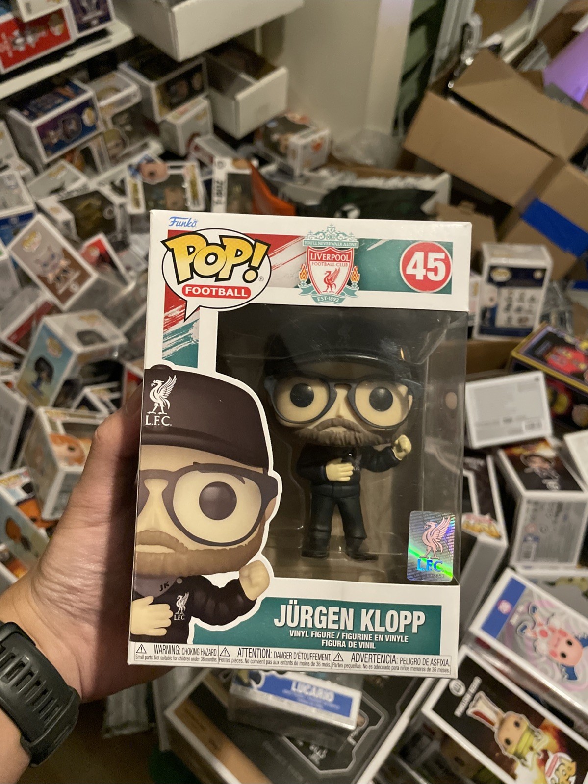 Funko Pop Jurgen Klopp 45 Liverpool Lfc Soccer Football New Ships in Protector