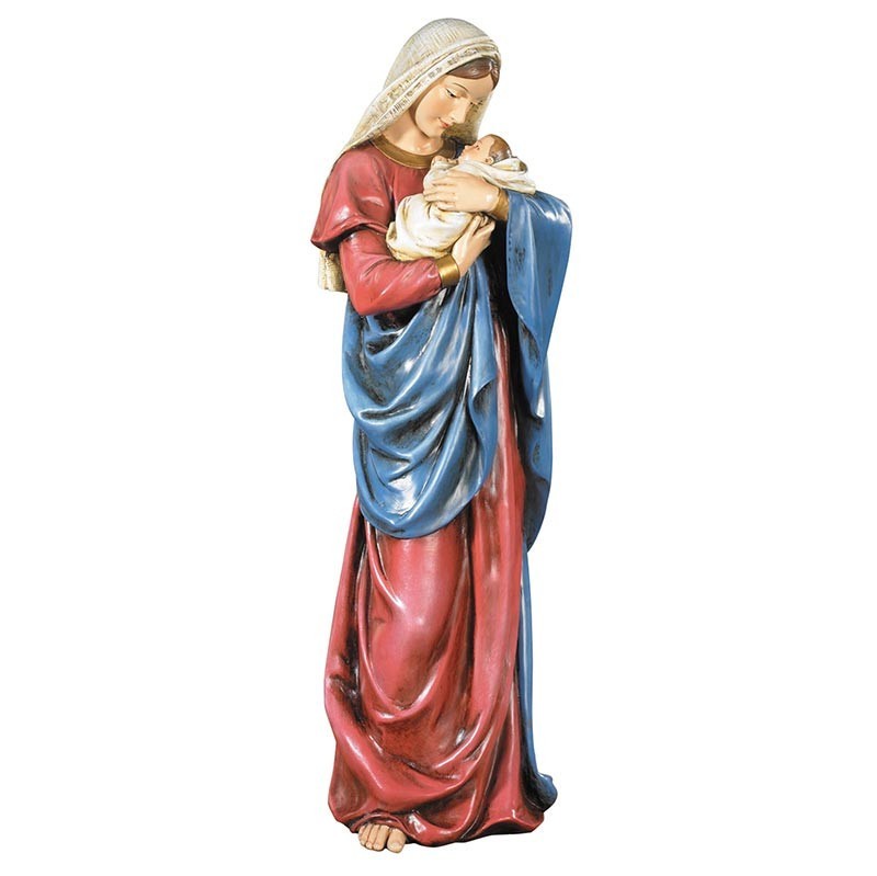 Resin Mother's Kiss Figurine Spiritual And Religious Home Decorative Collection