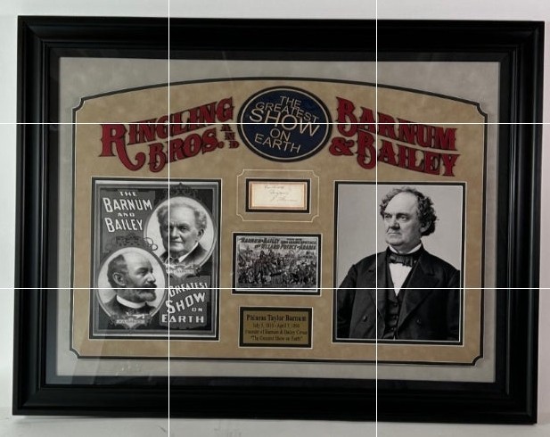 P.T. Barnum Cut Signature in 
