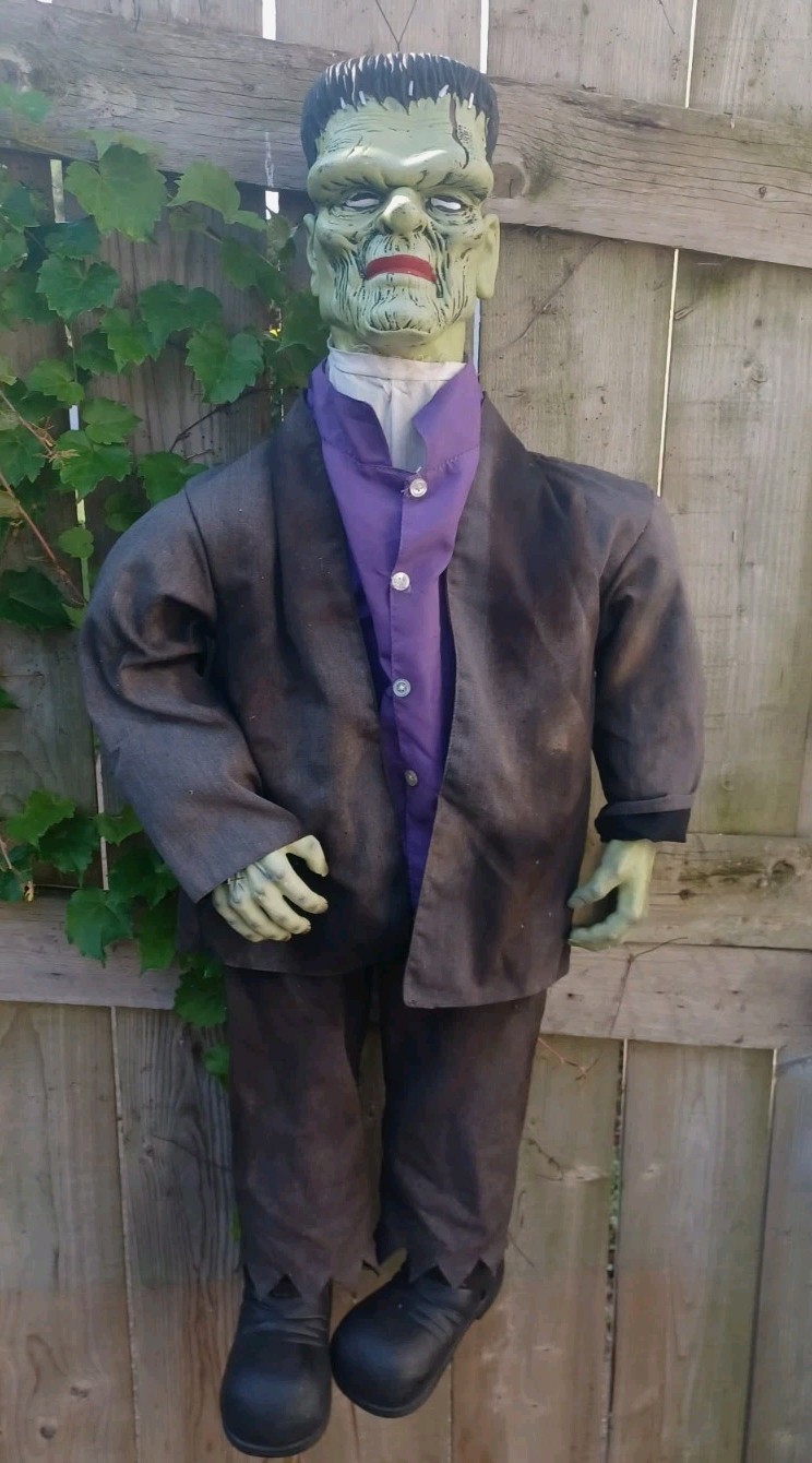 Vintage 2001 Gemmy Frankenstein Monster Mash 3 Ft. Tall-Scary Halloween Prop 