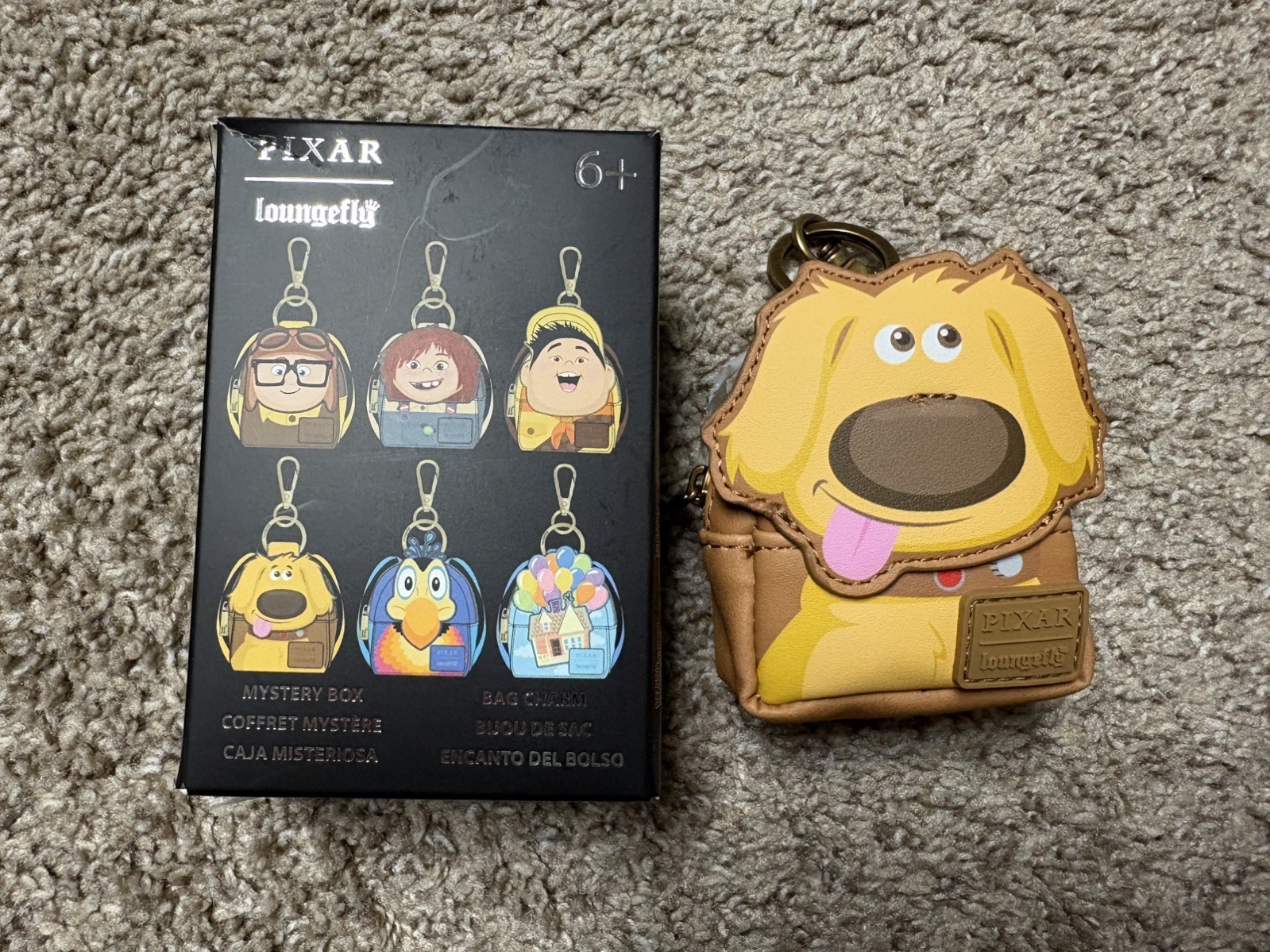 Loungefly Disney Pixar Up Mystery Box Bag Charm Dug New