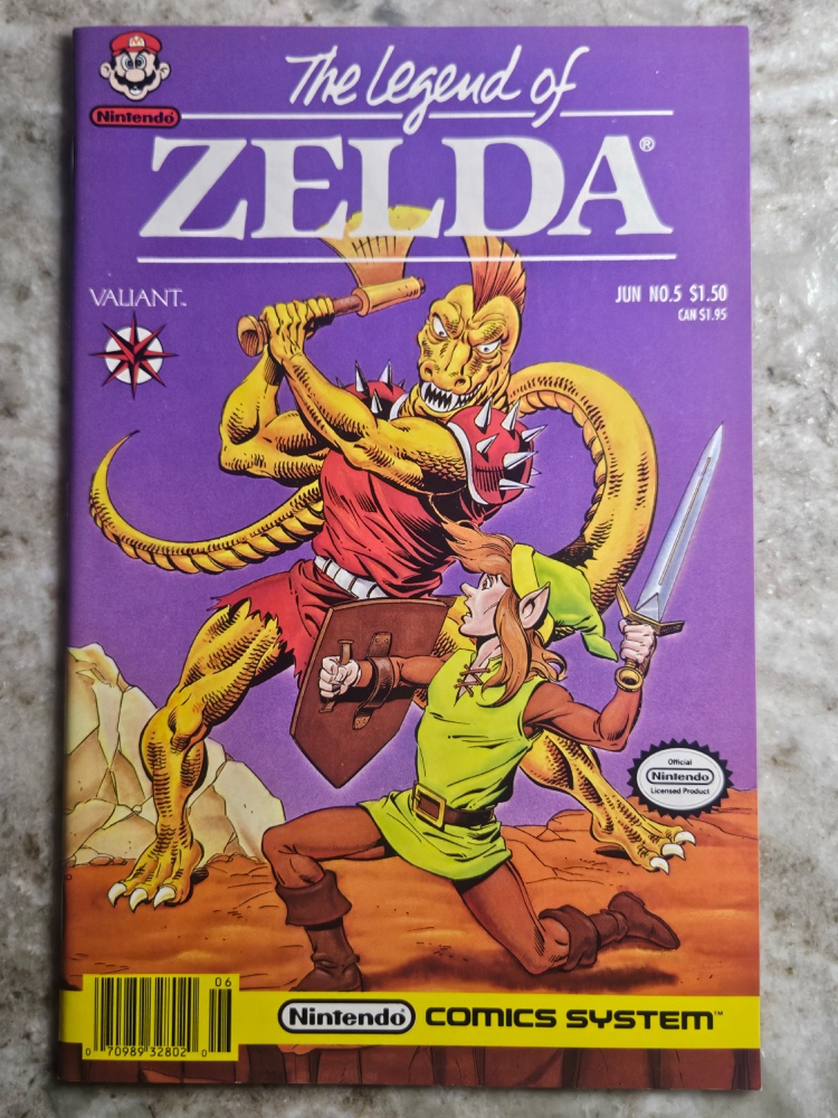 Valiant The Legend of Zelda #5 Jun 1989 Nintendo Comics System Comic Book
