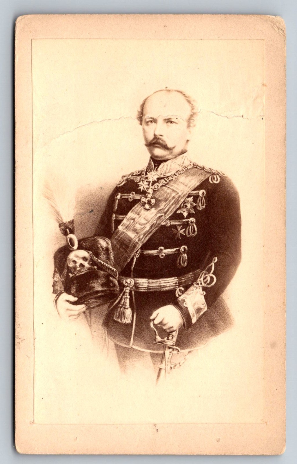 Vintage Cabinet Card of Prince Fredrich Karl of Prussia