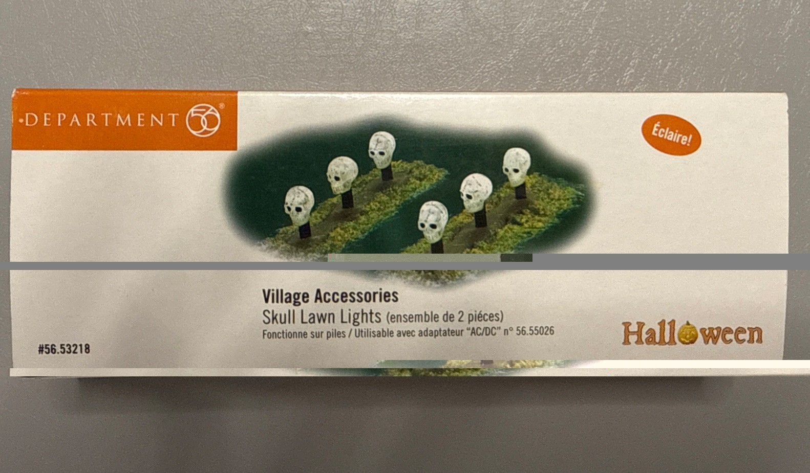 VTG Department 56, Village Accessories, SKULL LAWN LIGHTS, 56.53218 NRFB