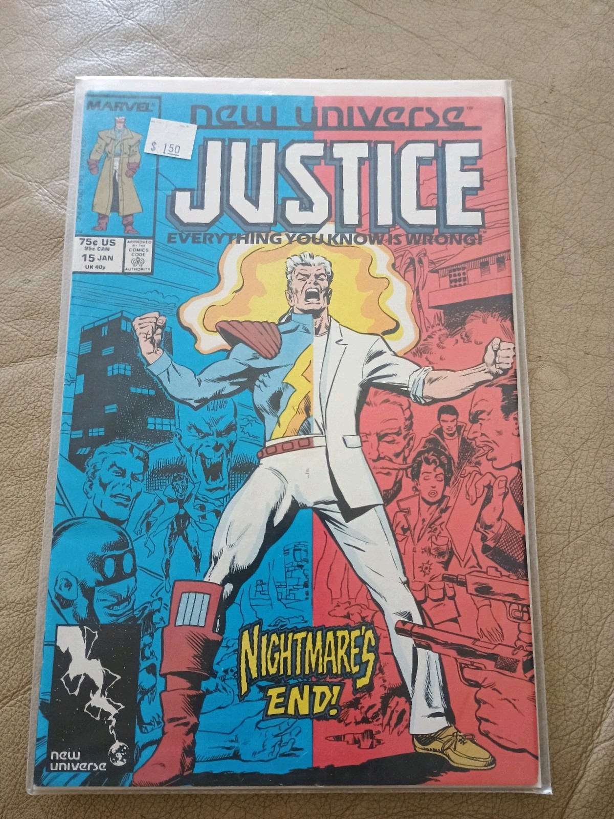 JUSTICE #15 9.2 MARVEL COMIC BOOK CM56-148 JUSTICE #15 9.2 MARVEL COMIC BOOK CM56-148