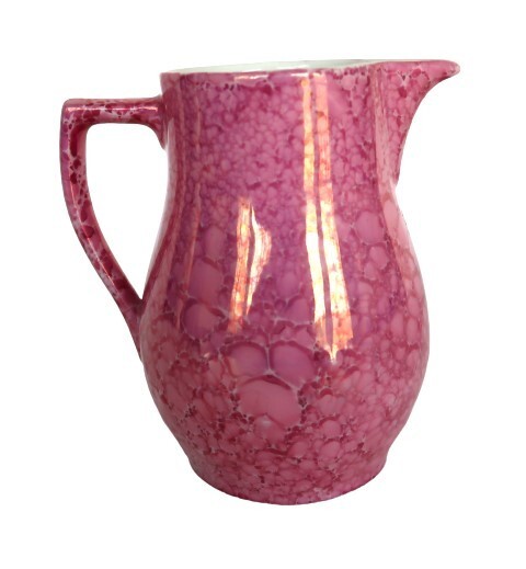 Vintage Retsch & Co. Ceramic Pink Glazed Small Pitcher