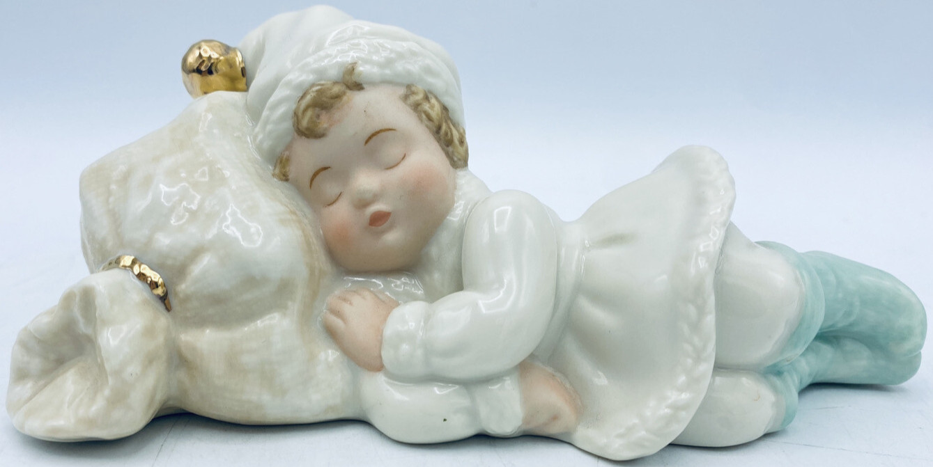 Lenox Nap Time Little Jingles Finishing Touches Figurine Vintage 1997 COA Lenox Nap Time Little Jingles Finishing Touches Figurine Vintage 1997 COA