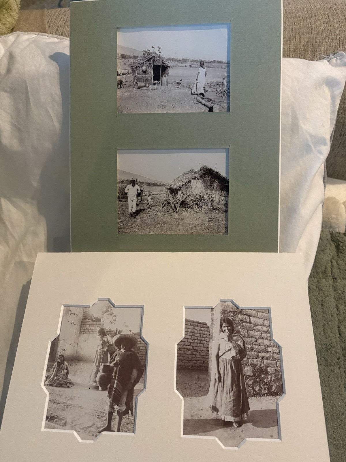 c1910s Mexico 4 Antique Original Photos Rural Life Women Traditional Dress